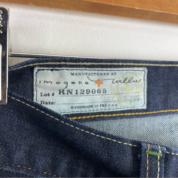 Imogene + Willie RN129065 Dark Wash Boot Leg Cotton Stretch Jeans Size 25 USA - Picture 4 of 9